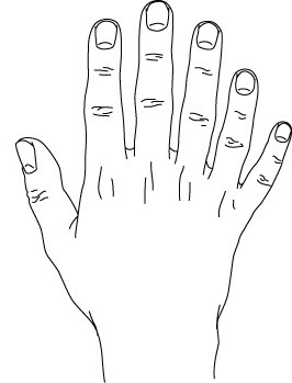 Vrásčitá pokožka rukou
